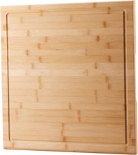 Bamboo Cutting Board - 20 x 20 inch Large Wood Chopping Board for Kitchen, Meat