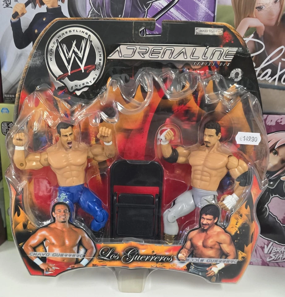 Wwe Figurine Série Adrenaline Jakks Jouet Wrestling Los Guerreros Eddie et Cha - Photo 1/1
