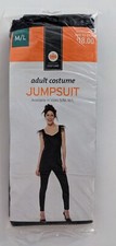 New Adult Costume Black Jumpsuit 100 Polyester Medium/Large Size Target 2014