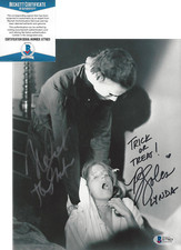 NICK CASTLE & P.J. SOLES SIGNED HALLOWEEN 8x10 MOVIE PHOTO BECKETT COA BAS PROOF