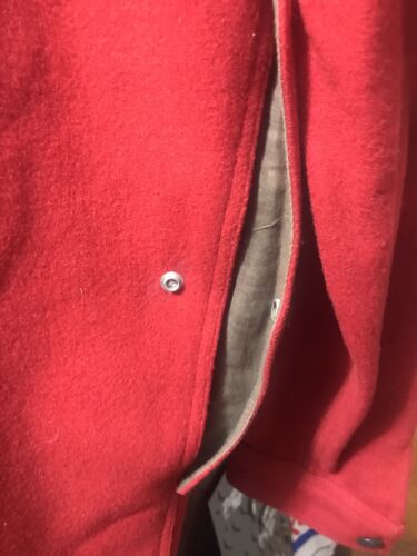 Cappotto da caccia PENDLETON Mackinaw Cruiser 100% lana vintage rosso shacket - Foto 7 di 12