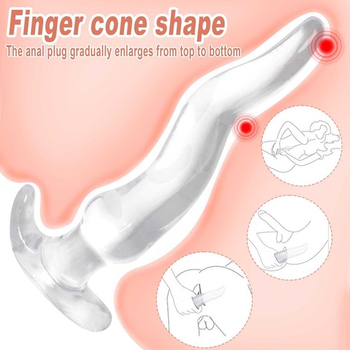 Super Long Anal Plug Butt Dilator for Men Big Dildo Women Vaginal Stimulation US - Picture 4 of 43