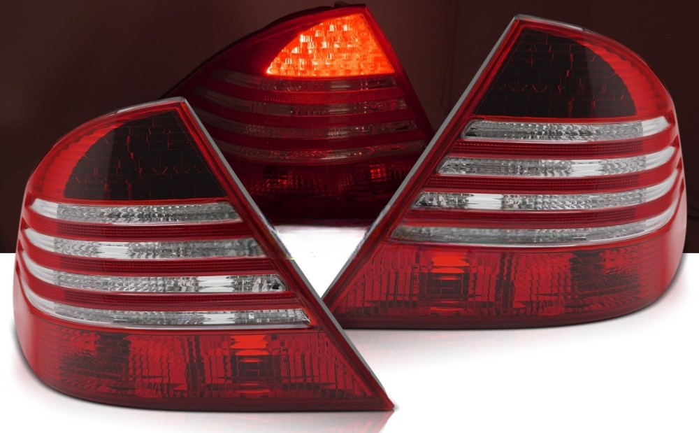 Feux arriere LED rouge blanc Mercedes Classe S W220 phases 1 et 2