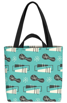 Artwork Retro Deko Design Tasche Retro Design Muster 70er Sterne Beige Wohnzimm