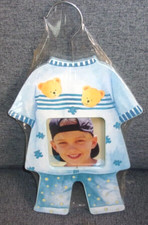 Perfect Memories Picture Frame Babies Clothes Wooden Hanger 14in 4in x4in Photo