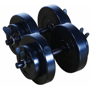 40 Lb. Ensemble de dumbbells de vinyle VB-40 Paire réglable de courbes de poids libres