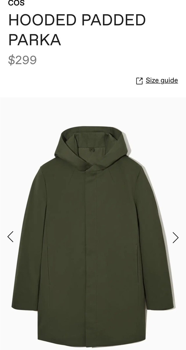 Cos Padded Hooded Parka | Size 48 | Dark Green | eBay Cos Padded Hooded Parka | Size 48 | Dark Green | eBay