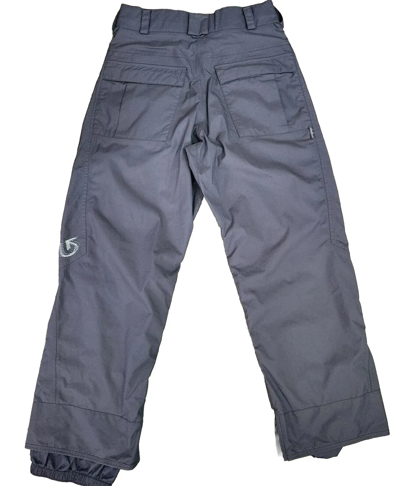 burton dry ride lined zip pockets adjustable pants