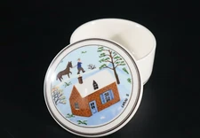 Villeroy & Boch Design Naif TRINKET BOX with Lid Vitro-Porcelaine Winter