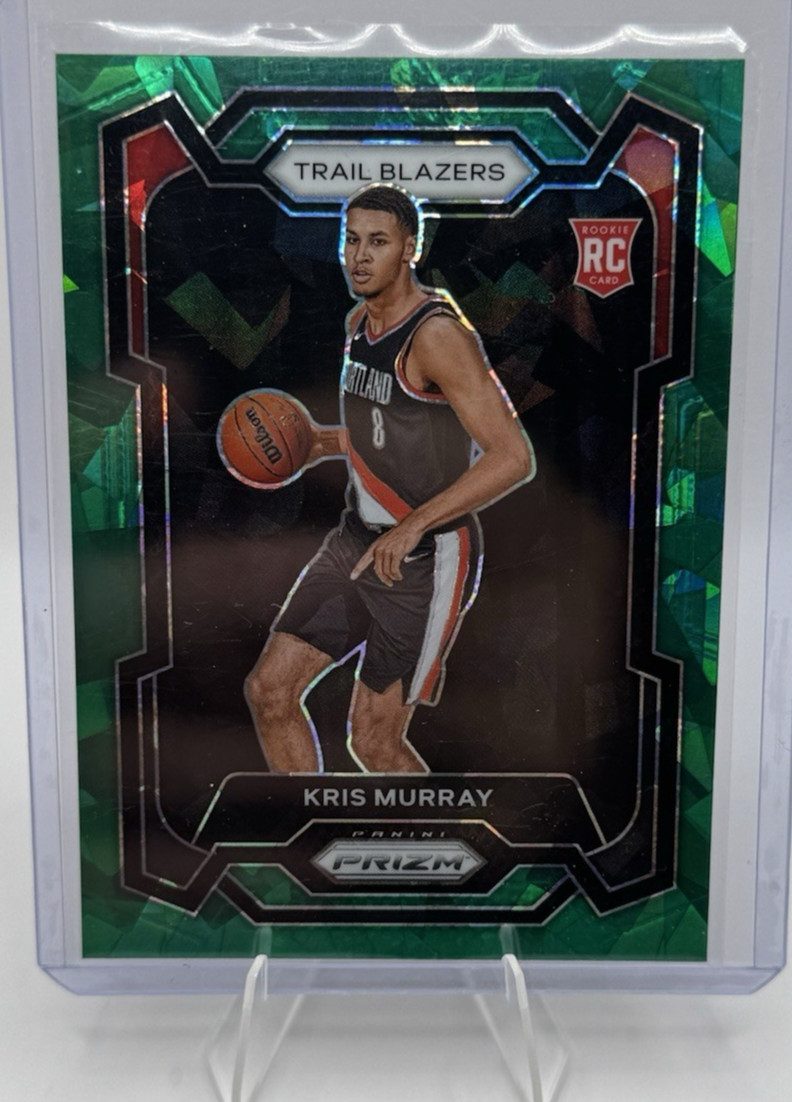 Kris Murray 2023-24 Panini Prizm Basketball - Green Ice Prizm Rookie Card# 142