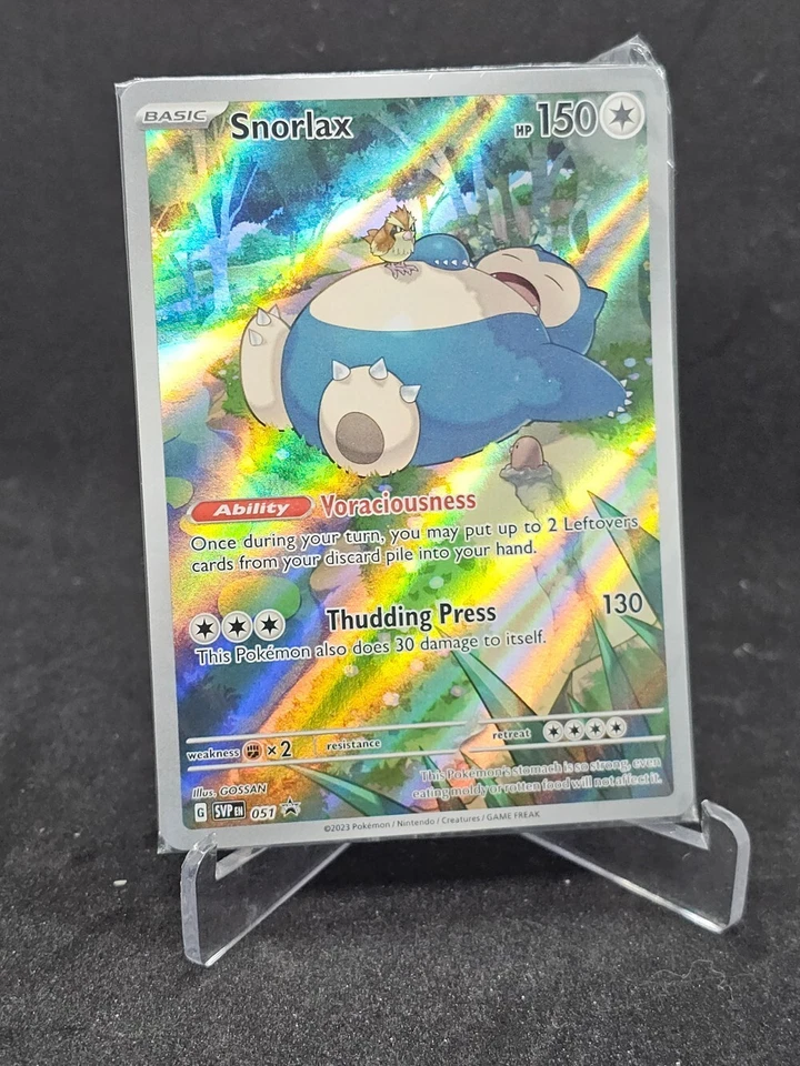 Pokemon Card Snorlax SVP051 Black Star Ultra Rare Promos SEALED