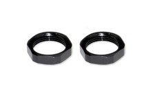 DB TAC INC 2PC Muzzle Brake Lock/Jam Nut 1/2x28 TPI Thread, Black, Steel