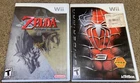 Nintendo Wii - Zelda Twilight Princess + Spider-Man 3 - Tested - Free Shipping!