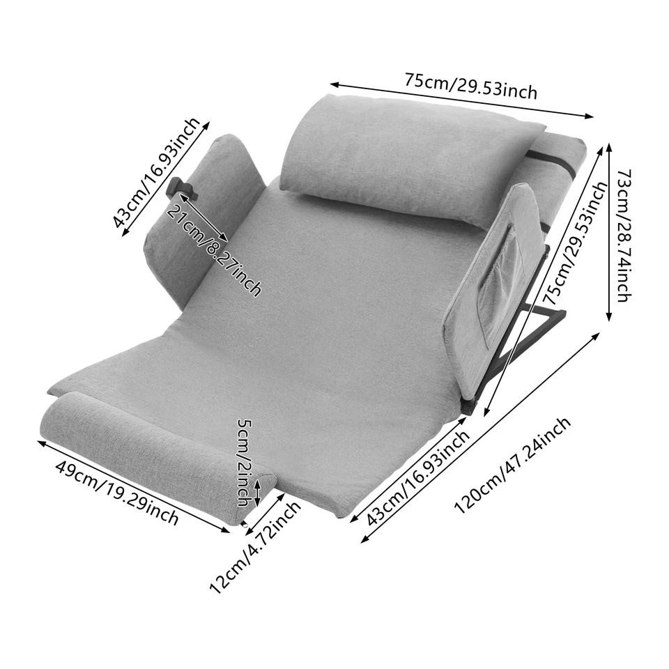 Respaldo de cama elevador eléctrico de 2-80° respaldo ajustable respaldo cama sentado EE. UU. Foto 3 de 4