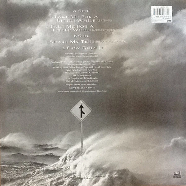 Coverdale Page Take Me For A Little While 12" Picture Disc NM/EX Vinyl + Poster - Image 4 of 4