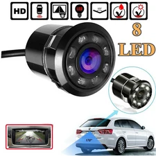 Car Rear View Backup Reverse Camera 170° CMOS 8 LED HD Night Vision Waterproof