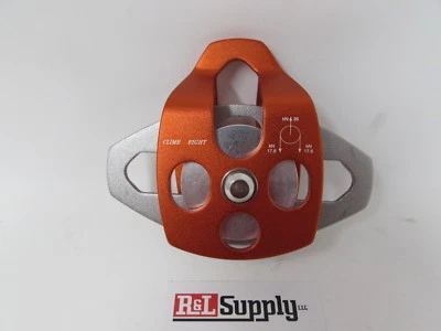SPYDER CLIMB RIGHT ARBORIST CLIMBING RIGGING 3/4" DOUBLE PULLEY 350N 6,700LB