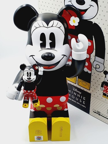 Medicom Bearbrick - Minnie Mouse 400% &100% Figur Deko Spielzeug - Bild 2 von 11