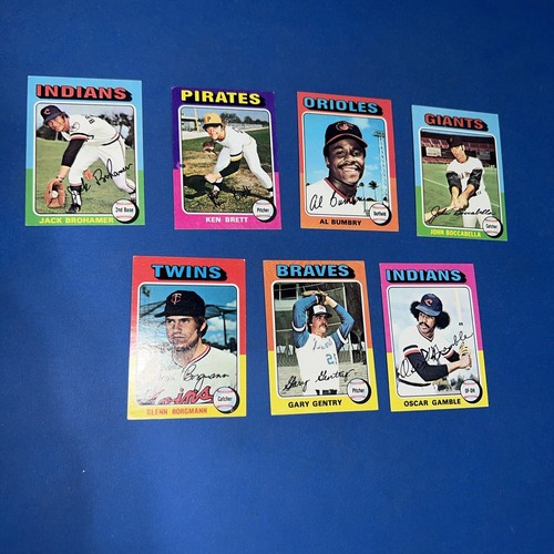 1975 Topps Mini Baseball Card Lot (7 cards) LOT 5 eBay