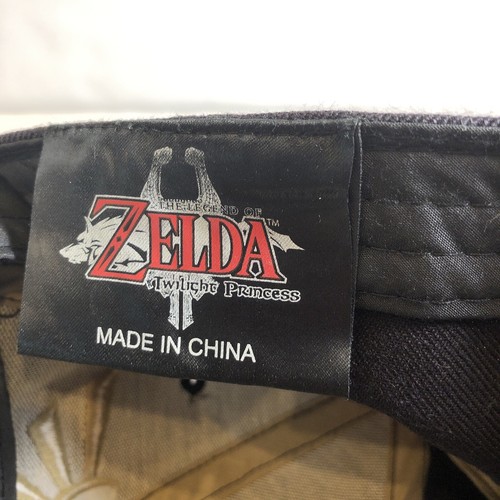 Zelda Twilight Princess Black/Khaki Hat Cap S/M Nintendo Baseball - Picture 7 of 10