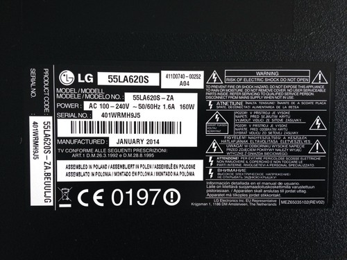 Platine alimentation modèle LGP55-13PL2 pour tv LG 55LA620S-ZA - Photo 5/5