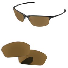 Lenslog Bronze Golden Polarized Replacement Lenses For-Oakley Half Wire 2.0