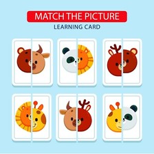Montessori-Inspired Printable Match the Picture Cards, Educational Learning