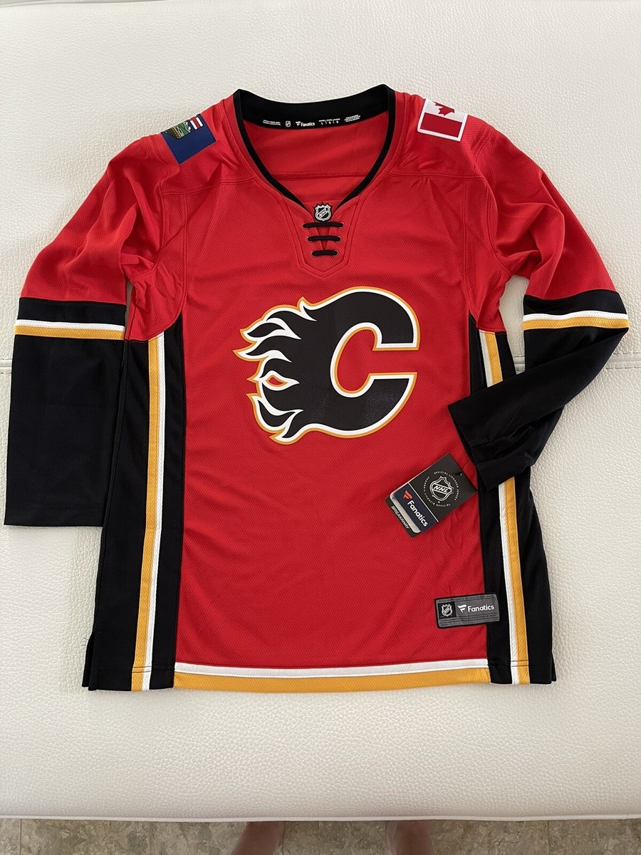 Calgary Flames Fanatics Branded Women's Premier Breakaway Alternate Jersey  Sz L
