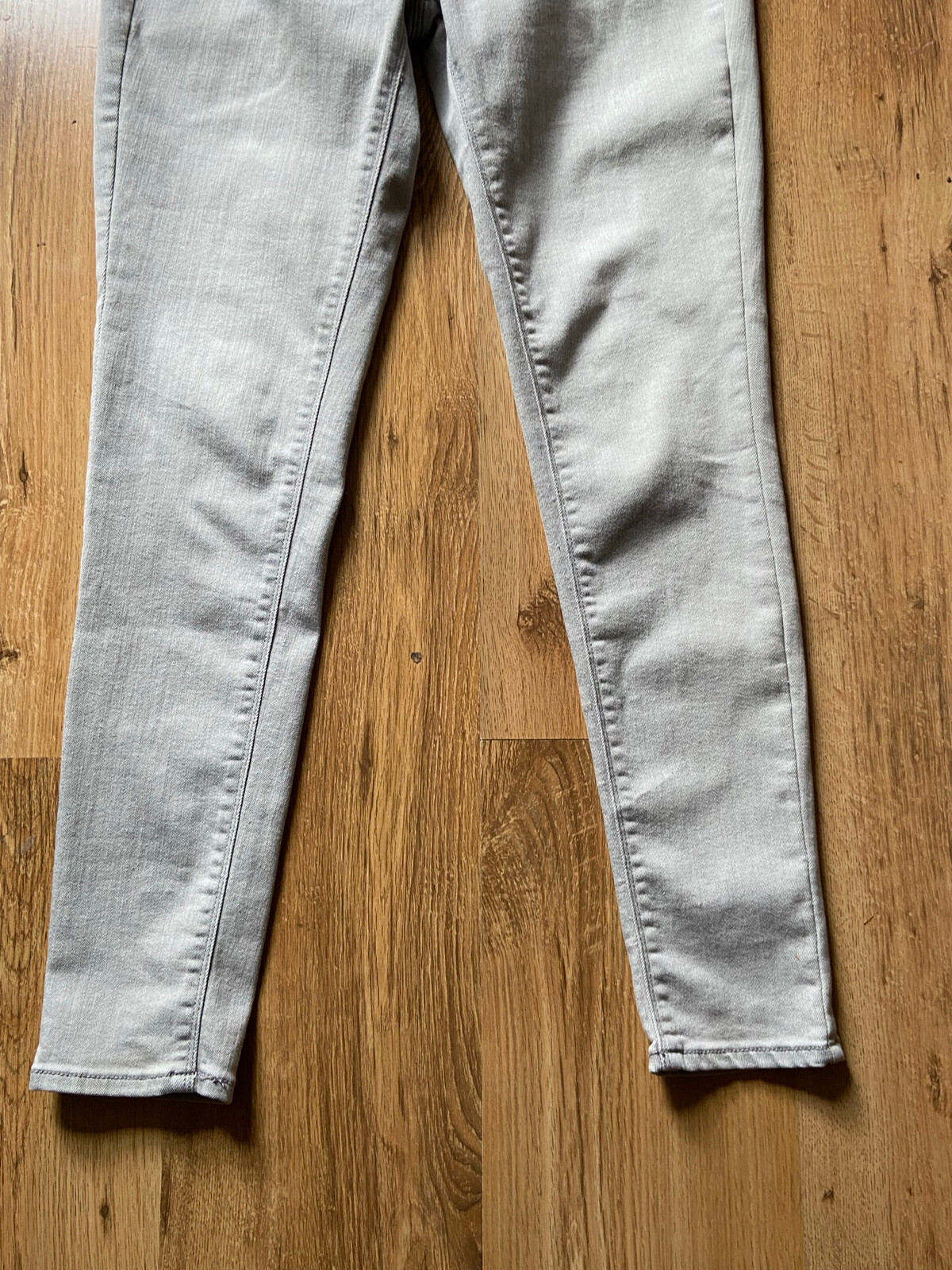 MARKS u0026 SPENCER Jeggings Light Grey Cotton Pockets Button u0026 Zip Closure  Size 12 | eBay