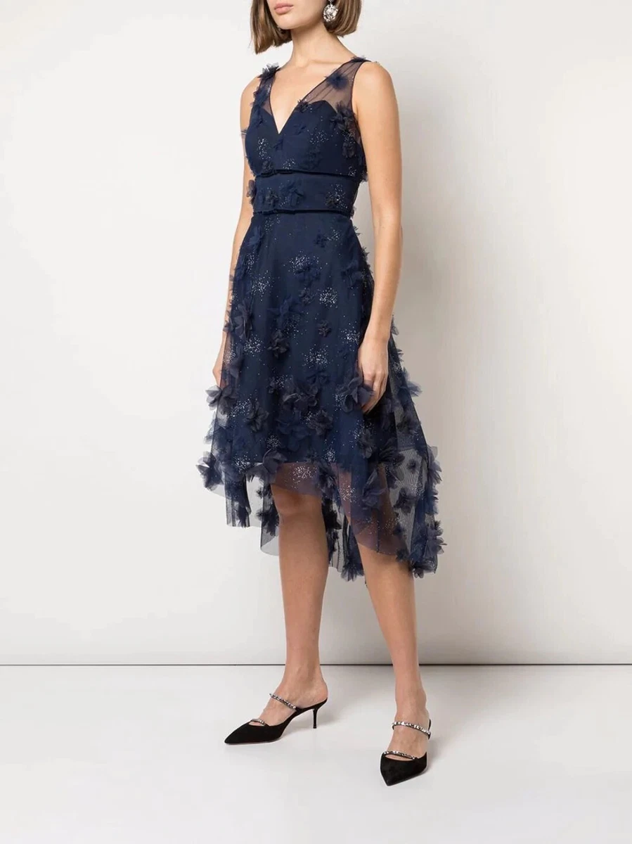 Marchesa notte 3d floral dress top