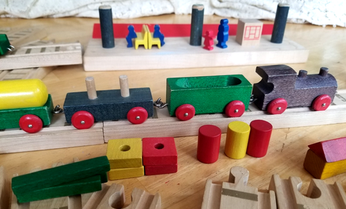 Vintage BRIO Wooden Train Set Lot + Extras - Bild 4 von 16