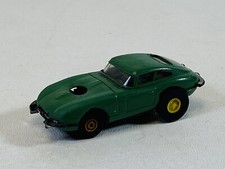 Vintage Aurora Thunderjet slot car Jaguar XKE 1358 Green T-Jet