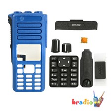 Blue Replacement Front Housing Case for XPR7550 DGP8550 Radio Walkie Talkie