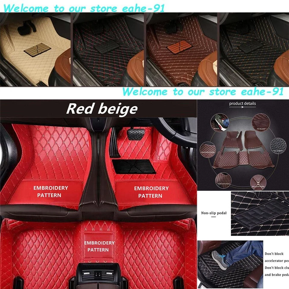 For Jaguar XJ 2003-2009 Car Floor Mats All Weather Carpets Custom Waterproof RHD - image 4 of 4