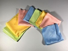 Microfiber Cloth 8 PK for Glasses Cleaning 5.3 inches x 5.3 inches P, Y, B, G