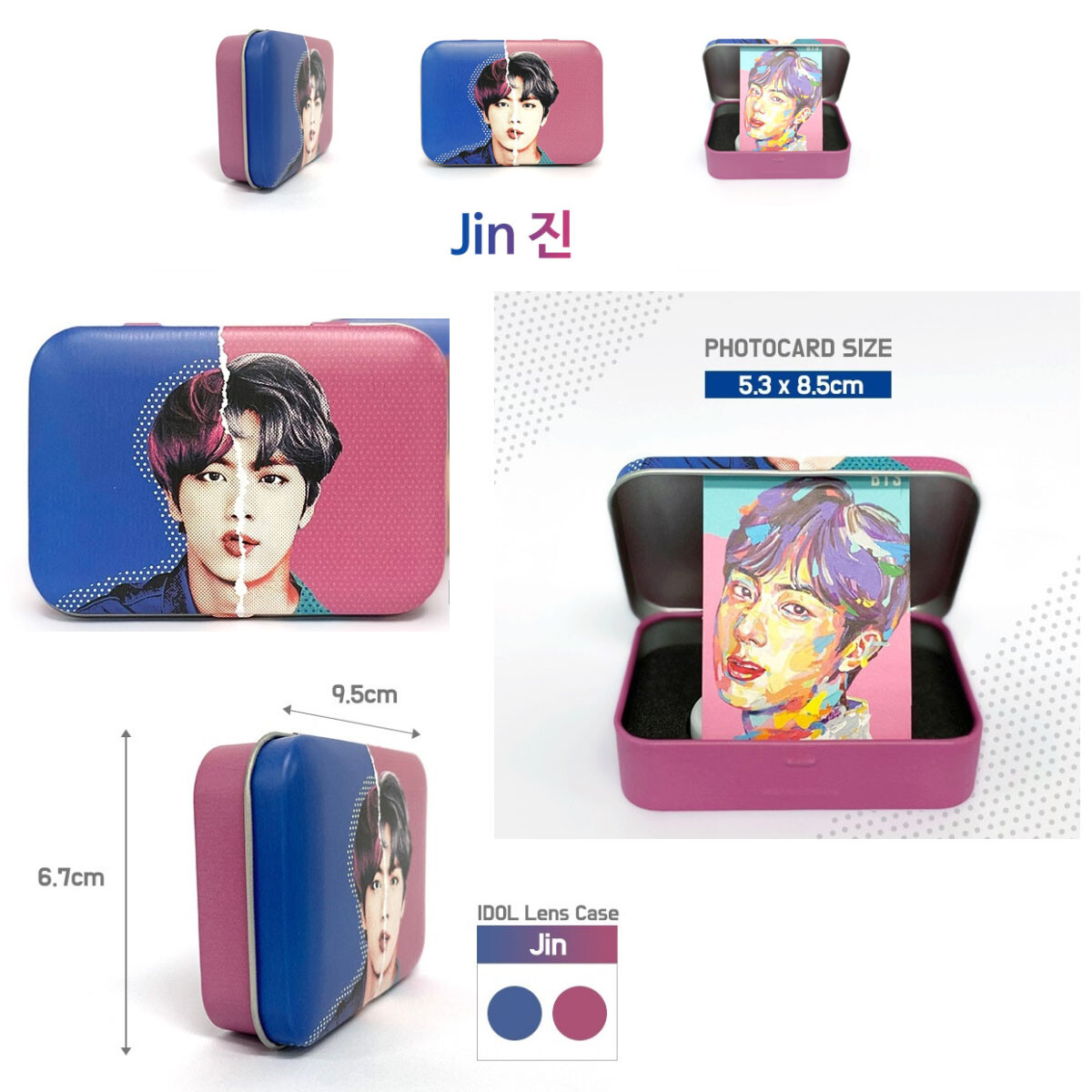 BTS X MTPR Goods Official Edition Lens Tin Case Photocard K-pop