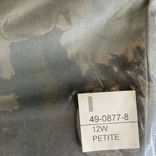 Woman Within pull on khaki green pants size 12W Petite pockets stretch trousers - Picture 8 of 8