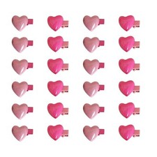 24Pcs Heart Resin Mini Cute Hair Clips Kawaii Toddler Hair Accessories for Girl