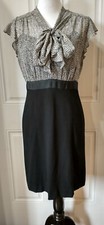 LOFT Dress, Size 6, Sheath, Career Dress, Neck Bow, Flutter Sleeve, Pencil Skirt
