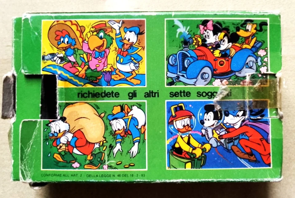 Mini quebra-cabeça vintage 60 peças Mickey Moue Clementoni completo de 1983 - Imagem 2 de 4
