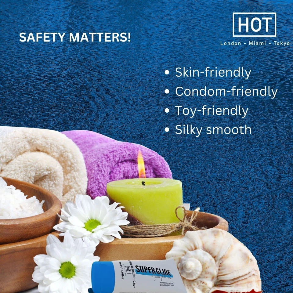 HOT Superglide Liquid Pleasure Waterbased Lubricant Lubrificante A Base D'Acqua - Immagine 4 di 4
