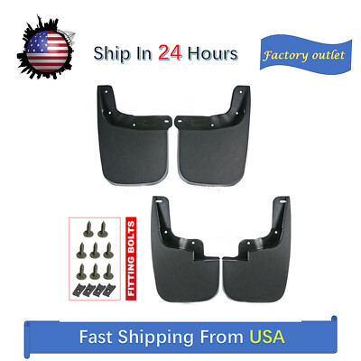 Splash Guards & Mud Flaps For Honda Civic 4x Splash Guards Mud Flaps For Chevy Colorado Canyon 2015-2022 W/o Splash Guards & Mud Flaps For Jeep Wrangler - Foto 3