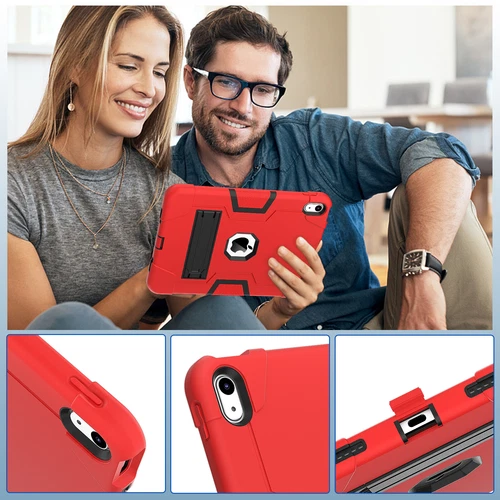 For iPad 9th 8th 7th Gen 10.2 Shockproof Heavy Duty Hard Rubber Cover Stand Case - Picture 112 of 122