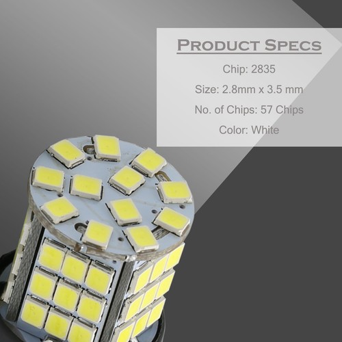 2X 1157 40W Alta Potencia 6000K Blanco SMD LED Señal de giro frontal Bombillas Lámpara - Imagen 3 de 6