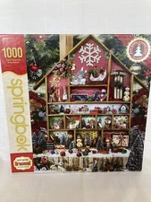 Springbok Puzzle  CHRISTMAS COUNTRY HOME  1000 Piece - COMPLETE