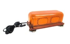 WOLO MAGNETIC ROOF MOUNT AMBER STROBE LIGHT BAR 16" X 7" X 6", TRAFFIC WARNING