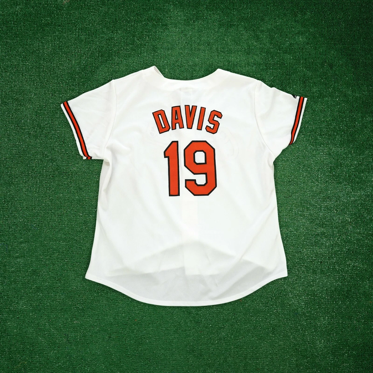 Chris Davis Majestic Baltimore Orioles Women's Official Home White Jersey