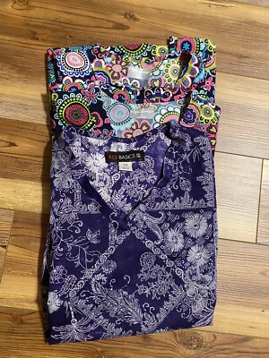 LOT OF 3 SCRUB TOPS 1 KOI BASICS AND 2 AVA THERESE SIZE XS