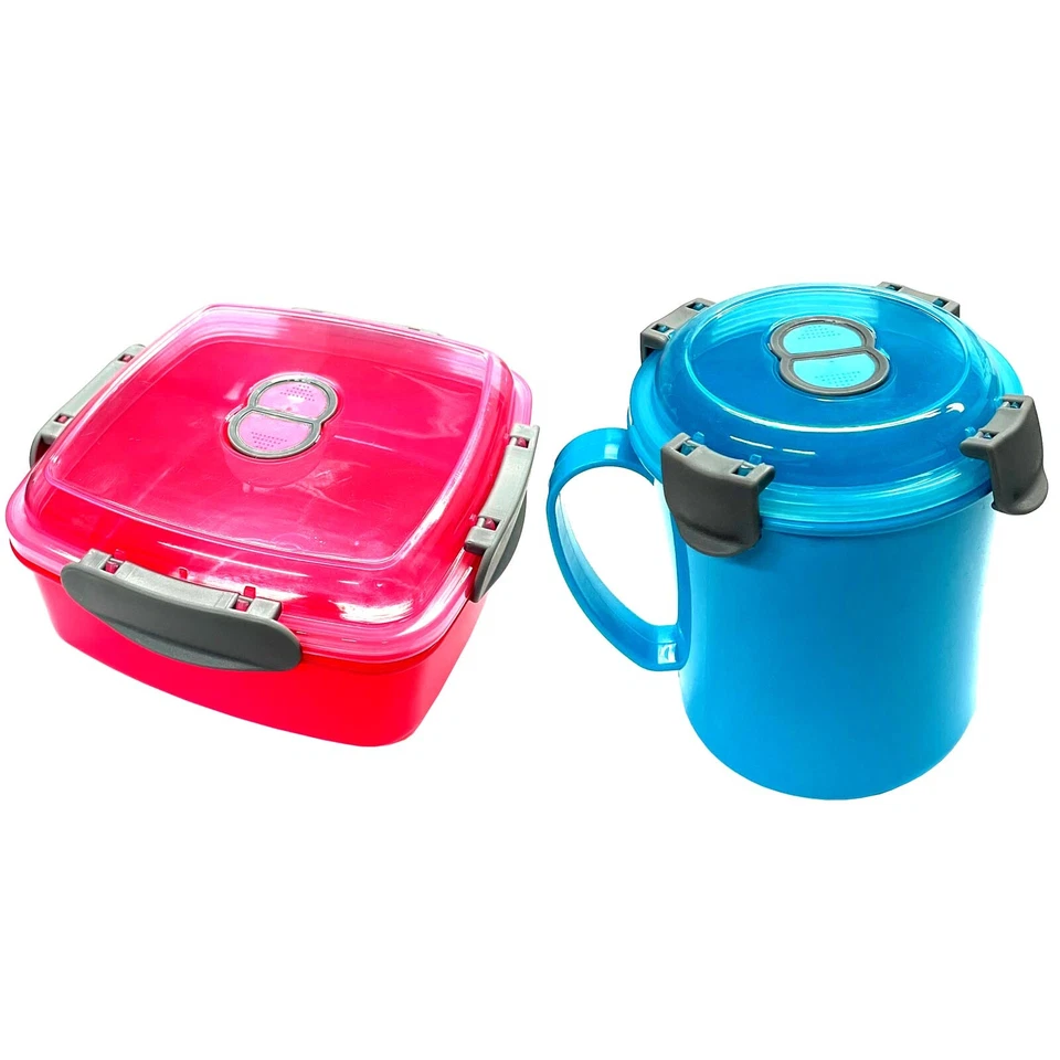 Mikrowelle Suppentasse und Dose Ventil Tasse Frischhaltedose Mikrowellengeschirr