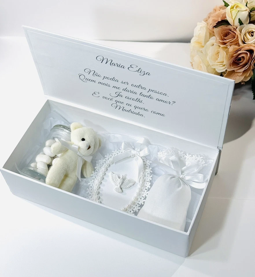 Персонализированная коробка для крещения, таинства, христианская коробка, сувенир, крестные матери, подарочная коробка - Изображение 2 из 4